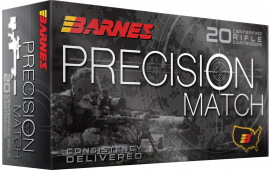 Barnes Bullets 32018 Precision Match 223Rem 77 GR Match Burner OTM BT 20 Per Box