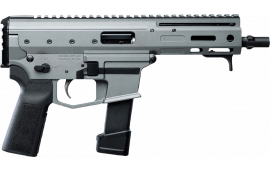 Angstadt Arms AAMDP29PG6 MDP-9 27+1 6" Black Melonite Threaded Barrel Tactical Gray Cerakote Black Polymer Grips