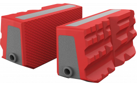 Real Avid AVSFJMF Smart-Jaws Multi-Fit Sleeves Reversible Gray/Red Rubber Overmold, Fits Master Gun Vise