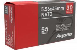 Aguila 1E556155 5.56NATO 55 GR Full Metal Jacket 30 Per Box