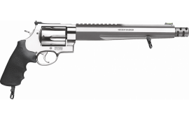 Smith & Wesson 170262 460 Performance Center XVR with Rail DA/SA .460 S&W Mag 10.5" 5 Black Synthetic Stainless Revolver