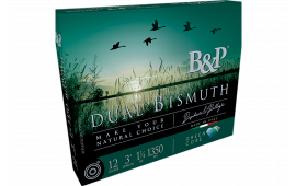 B&P Ammunition 12B4DB43 Dual Bismuth 12Gauge 3" 1 1/4oz Bismuth 3/4Shot 10 Per Box
