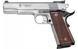 Smith & Wesson 178047 1911 Pro Single 9mm 5" 10+1 Wood Grip Stainless