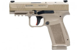 Canik HG7883D-N Mete MC9LS 9mm Semi-Automatic Pistol, 3.63" Barrel, Optic Ready, 2-17rd Magazines, Holster, Magazine Loader, FDE