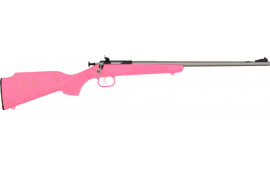 Crickett KSA2441 Rifle G2 Pink SYNTHETIC/GOLD WEB Stainless