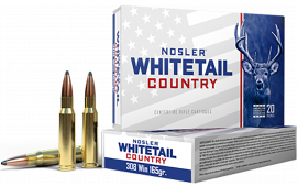 Nosler 40120 Whitetail Country 308Win 165 GR Spitzer Boat Tail 20 Per Box