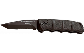 Boker 01KALS98 Kalashnikov Pocket 2.52" Tanto Plain D2 Steel Blade Black Aluminum Handle