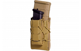 High Speed Gear 24DD00CB Taco Gen 2 Double Decker Coyote Brown Nylon Molle Compatible w/ Rifle/Pistol