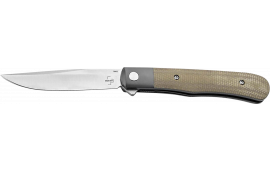 Boker 01BO930 Trapper 3.23" Plain Nitro-V Blade Micarta Handle