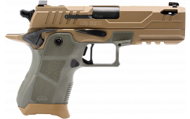 Oa Defense OA2311CPROKITHDSPRT15 2311 Compact Pro 9x19 15rd 4.25" Black DLC Ported Barrel High Desert Sage Optic Ready 17-4 Stainless Slide High Desert Sage Polymer Grip Ambidextrous