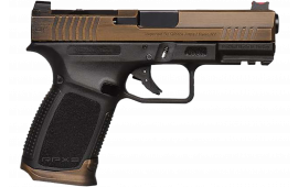GForce Arms GFRPX3C9BT Exodus 9mm, Semi-Automatic Pistol, (2) 15rd Magazines, 4.02" Barrel, Bronze Slide, Black Polymer Frame, Glock Compatible