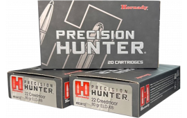 Hornady 83412 Precision Hunter 22Creedmoor 80 GR Extremely Low Drag-eXpanding 20 Per Box