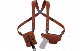 Galco CL2800R Classic Lite 2.0 Shoulder System Shoulder Size Fits Chest Up To 56" Natural Leather Fits Glock 43 Right Hand