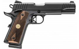 Charles Daly 440211 Superior 8+1 5" Stainless Steel Barrel, Black Serrated Steel Slide, Black Steel Frame w/Beavertail, Walnut Diamond Checkered Grip