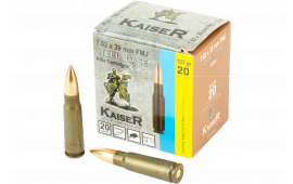 Century Arms AM8313 Kaiser 7.62x39 123 GR Full Metal Jacket 20 Per Box