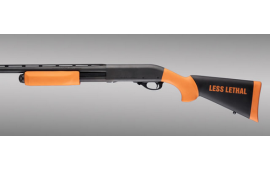 Hogue 08742 OverMolded Less Lethal Black/Orange Fits Remington 870