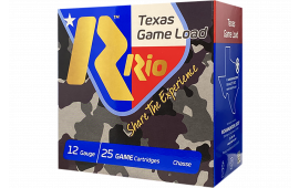 Rio Ammunition TG366TX Texas Game Load High Velocity 12Gauge 2.75" 1 1/4oz 6Shot 25 Per Box
