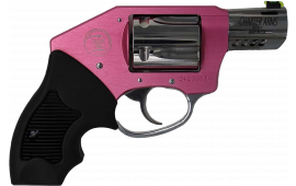Charter Arms 53812 Off Duty Coyote 5rd 2" Stainless Ported Barrel, High Polished Cylinder, Pink Aluminum Frame, Black Finger Grooved Rubber Grip, Concealed Hammer Revolver