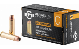 PPU PPD357 Handgun 357 Mag 158 gr Jacketed Hollow Point (JHP) - 50rd Box