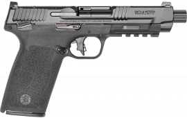 Smith & Wesson 14378 M&P 5.7 Full Size Frame 22+1 5" Threaded Barrel Black Optic Ready Black Polymer Grip