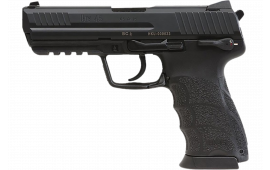 HK 81001113 HK45 V1 10+1 4.46" Black Polygonal Rifled Barrel, Black Cerakote Serrated Steel Slide, Black Polymer Frame w/Picatinny Rail, Ambidextrous