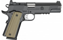 Springfield Armory PO9229AOS 1911 Operator 9mm 8+1 5" Black Cerakote Optic Ready Carbon Slide Black Cerakote VZ G10 Grip