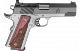 Springfield Armory PX9118LAOS 1911 Ronin 8+1 4.25" Stainless Steel Barrel Optic Ready Blued Slide Crossed Cannon Wood Laminate Grip