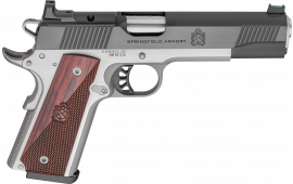 Springfield Armory PX9119LAOS 1911 Ronin 9mm 9+1 5" Stainless Barrel Optic Ready Blued Slide Crossed Cannons Checkered Grip