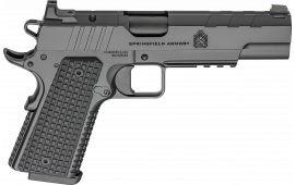 Springfield Armory PX9229LAOS 1911 Emissary 9mm 9+1 5" Stainless Barrel Optic Ready Black Carbon Slide VZ Grips Thin-Line G10 Grip