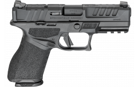 Springfield Armory EC9409BU15 Echelon Compact Frame 9mm 15+1 4" Black Melonite Barrel & Optic Ready/Serrated Slide, Black Polymer Frame w/Picatinny Rail, Textured Grip