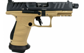 Walther Arms 2877520 PDP Compact Pro SD 15+1 4.60" Threaded Barrel, Black Optic Cut/Serrated Slide, FDE Polymer Frame with Pic. Rail, Performance Duty Textured Polymer Grip, Flared Magwell