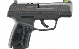 Ruger 3518 Max-9 *CA Compliant Compact 10+1 3.20" Black Oxide Steel Barrel, Black Oxide Serrated Slide, Black Frame & Black Nylon Grips