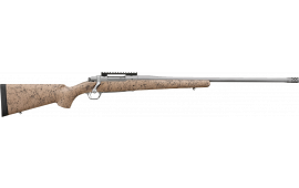 Ruger 57155 Hawkeye FTW Hunter Full Size 3+1 24" Matte Stainless Steel Threaded Barrel, Picatinny Rail Stainless Steel Receiver, Speckled Tan/Black HS Precision Synthetic Stock