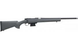 Howa HMACF65GYTH 1500 Mini Action 20" Black Carbon Fiber Threaded Barrel, Black Drilled & Tapped Steel Receiver, Fixed HTI Green Synthetic Stock