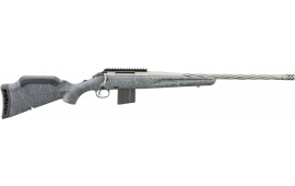 Ruger 46911 American Rifle Gen II Full Size 10+1 20" Cobalt Cerakote Threaded Barrel, Picatinny Rail Steel Receiver, Gray Splatter Adjustable Synthetic Stock