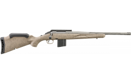 Ruger 46925 American Ranch Gen II Full Size 10+1 16.10" Cobalt Cerakote Threaded Barrel, Picatinny Rail Steel Receiver, Flat Dark Earth Splatter Adjustable Synthetic Stock