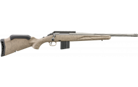 Ruger 46926 American Ranch Gen II Full Size 10+1 16.10" Cobalt Cerakote Threaded Barrel, Picatinny Rail Steel Receiver, Flat Dark Earth Splatter Adjustable Synthetic Stock
