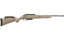 Ruger 46928 American Ranch Gen II Full Size 3.1"\s16.10" Cobalt Cerakote Spiral Threaded Barrel, Picatinny Rail Steel Receiver, Flat Dark Earth Splatter Adj Comb Synthetic Stock