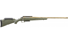 Ruger 46934 American Predator Gen II Full Size 3.1"\s 22" Burnt Bronze Cerakote Threaded Barrel, Picatinny Rail Steel Receiver, Green Splatter Adjustable Synthetic Stock