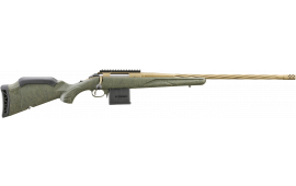 Ruger 46938 American Predator Gen II Full Size 10+1 22" Burnt Bronze Cerakote Threaded Barrel, Picatinny Rail Steel Receiver, Green Splatter Adjustable Synthetic Stock