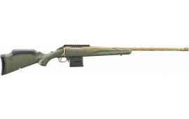 Ruger 46941 American Predator Gen II 10+1 22" Burnt Bronze Cerakote Threaded Barrel, Picatinny Rail Steel Receiver, Green Splatter Adjustable Synthetic Stock
