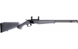CVA PR2119M Wolf 24" Blued Steel Barrel & Steel Receiver w/Picatinny Rail, Fixed Stealth Gray Synthetic Stock