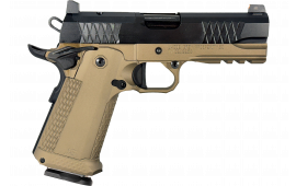 Jacob Grey Firearms TWC9EBB TWC9 17+1 4.25" Black Bull Barrel, Black Optic Ready/Serrated Steel Slide, Battle Brown Aluminum Frame w/Beavertail & Picatinny Rail