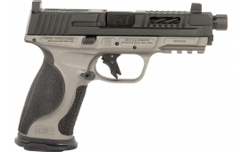 Ed Brown MPFMATCH Fueled M&P Match 19+1 4.75" Black Nitride Match Grade Threaded Barrel, Black Nitride Optic Cut/Ported/Serrated Stainless Steel Slide