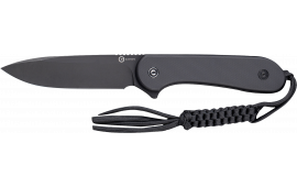Civivi Knives C2105A Elementum 3.98" Fixed Plain Black Stonewashed D2 Steel Blade, 4.50" Black G10 Handle
