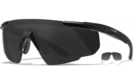 Wiley X 315 Saber Advanced Smoke Gray/Clear Lens Polycarbonate Black Frame