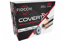 Fiocchi 45CCWB CovertX 45Auto 230 GR Jacketed Hollow Point 20 Per Box