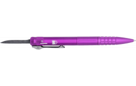 CobraTec Knives CNCOTFPPURGEN2 Tactical Pen Gen II Purple Aluminum D2 Steel Blade, Includes Pocket Clip