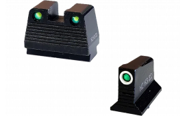 HiViz GMNG21-2 Co-Witness Tritium Night Sight Set Green Fits Glock MOS Models 9mm/40 S&w/357 Sig