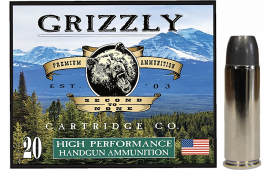 Grizzly Ammo GC45C+P14 45Colt+P 335 GR Wide Long Nose Gas Check 20 Per Box